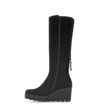 Bottes noires en cuir