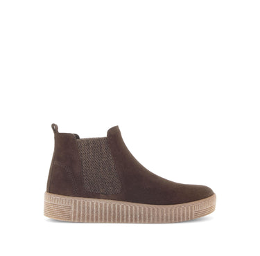 Bottines chelsea marron en cuir