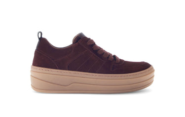 Baskets rouges en cuir