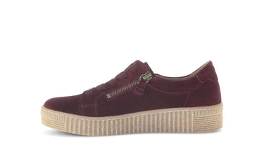 Baskets rouges en cuir