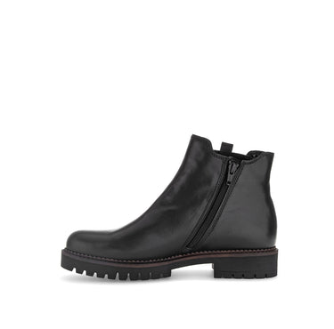Bottines chelsea noires en cuir lisse