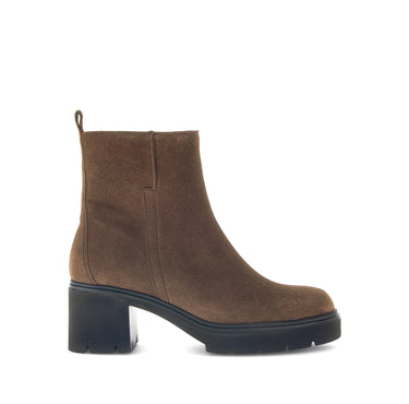 Bottines marron en cuir