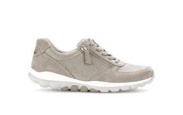Baskets beiges en daim