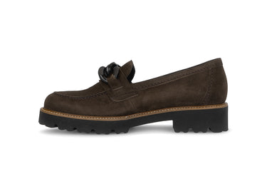 Mocassins marron en daim
