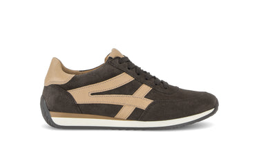 Baskets marron en daim et cuir