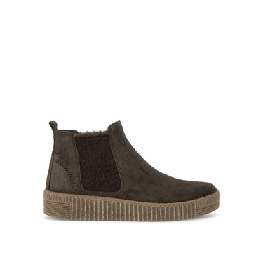 Bottines marron en daim