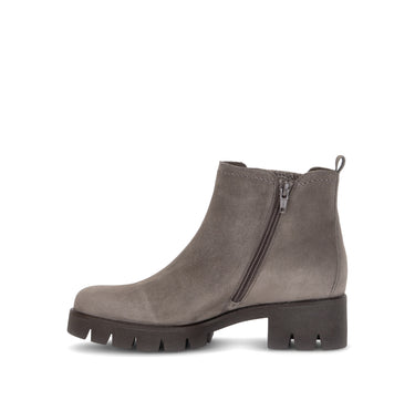 Bottines beiges en daim
