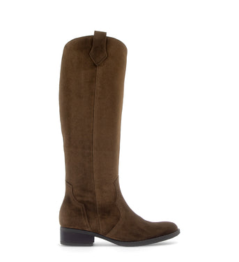 Bottes marron en daim
