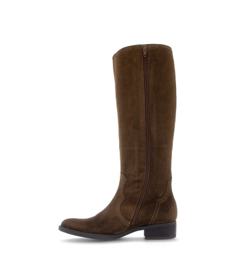 Bottes marron en daim