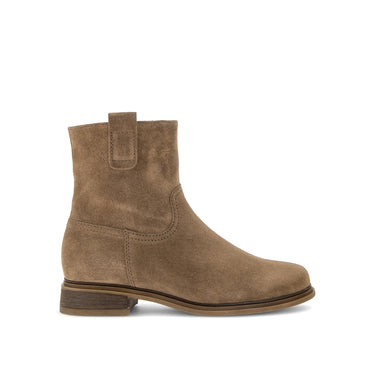 Bottines beiges en daim