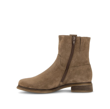 Bottines beiges en daim