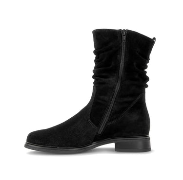 Bottines noires en daim