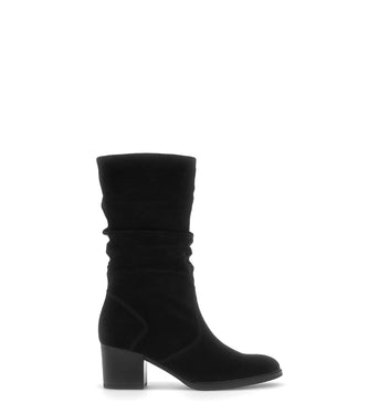 Bottines noires en daim