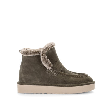 Bottines kaki en daim