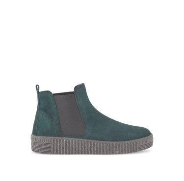 Bottines Chelsea bleues en cuir