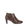 Bottines marron en cuir
