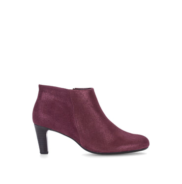 Bottines violettes en cuir