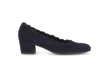 Escarpins bleus en daim