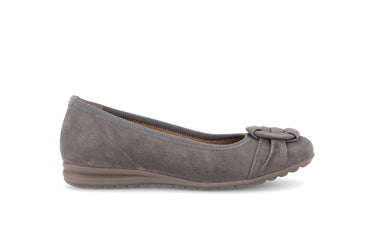 Ballerines beiges en daim