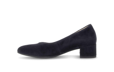 Escarpins bleus en daim