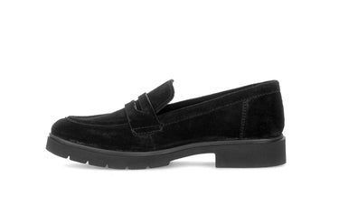 Mocassins noirs en daim