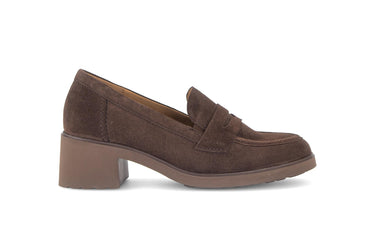Mocassins marron en daim