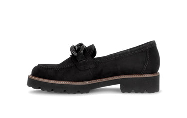 Mocassins noirs en daim