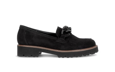 Mocassins noirs en daim