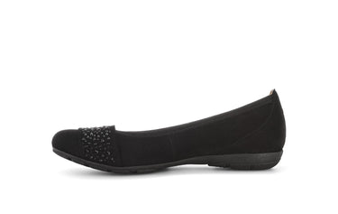 Ballerines noires en daim