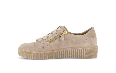 Baskets beiges en daim