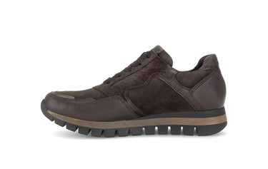 Baskets marron en daim et cuir