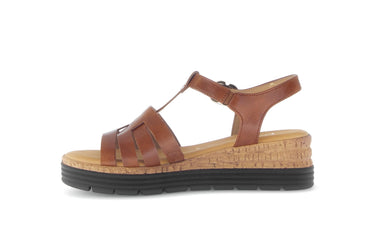 Sandales marron en cuir