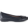 Ballerines noires en cuir lisse