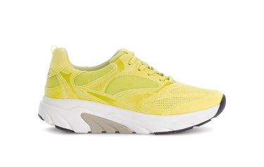 Baskets Rolling Soft jaunes en daim et textile