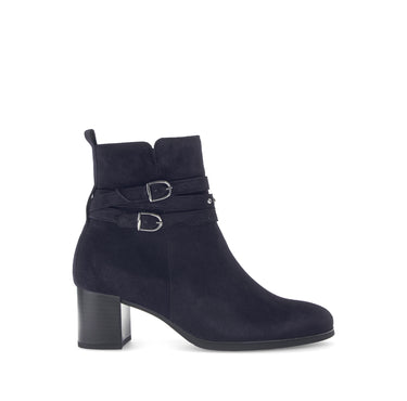 Bottines bleues en cuir