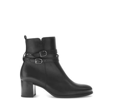 Bottines noires en cuir