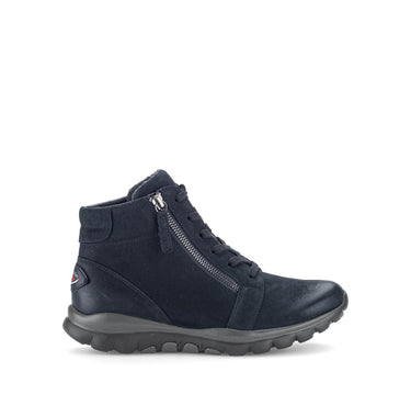 Baskets montantes bleues en daim