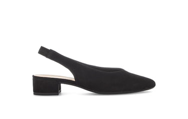Escarpins Brides arrière noires en Daim
