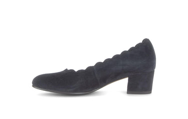 Escarpins bleus en daim