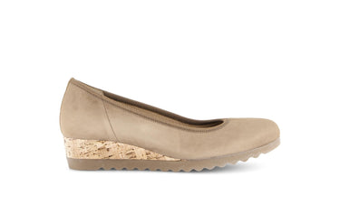Ballerines beiges en daim