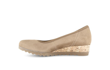 Ballerines beiges en daim