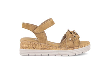 Sandales beige en daim