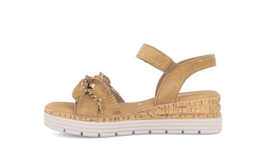 Sandales beige en daim
