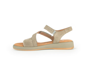Sandales pistache en daim