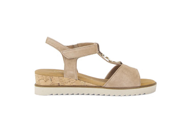 Sandales beiges en daim