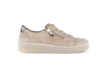 Baskets beiges en daim