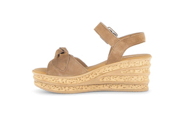 Sandales beige en daim