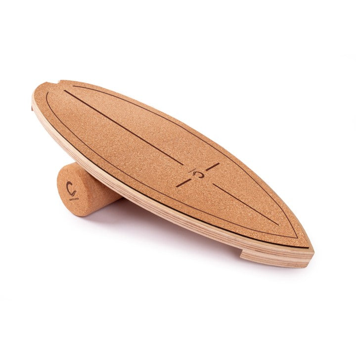 Balance Board Surf - Kork 74 x 30 x 12 cm