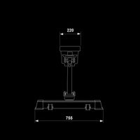 ATX® Curved Incline Bench Abmessungen