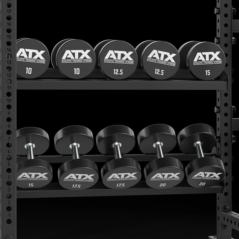 ATX® Cable Cross Rack mit 2 x 90 kg Steckgewichten Kurzhantelablage